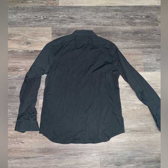 Men’s Express Gray Button Down Dress Shirt - Size Large - Picture 5 of 5